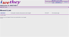 Desktop Screenshot of forum.iwethey.org